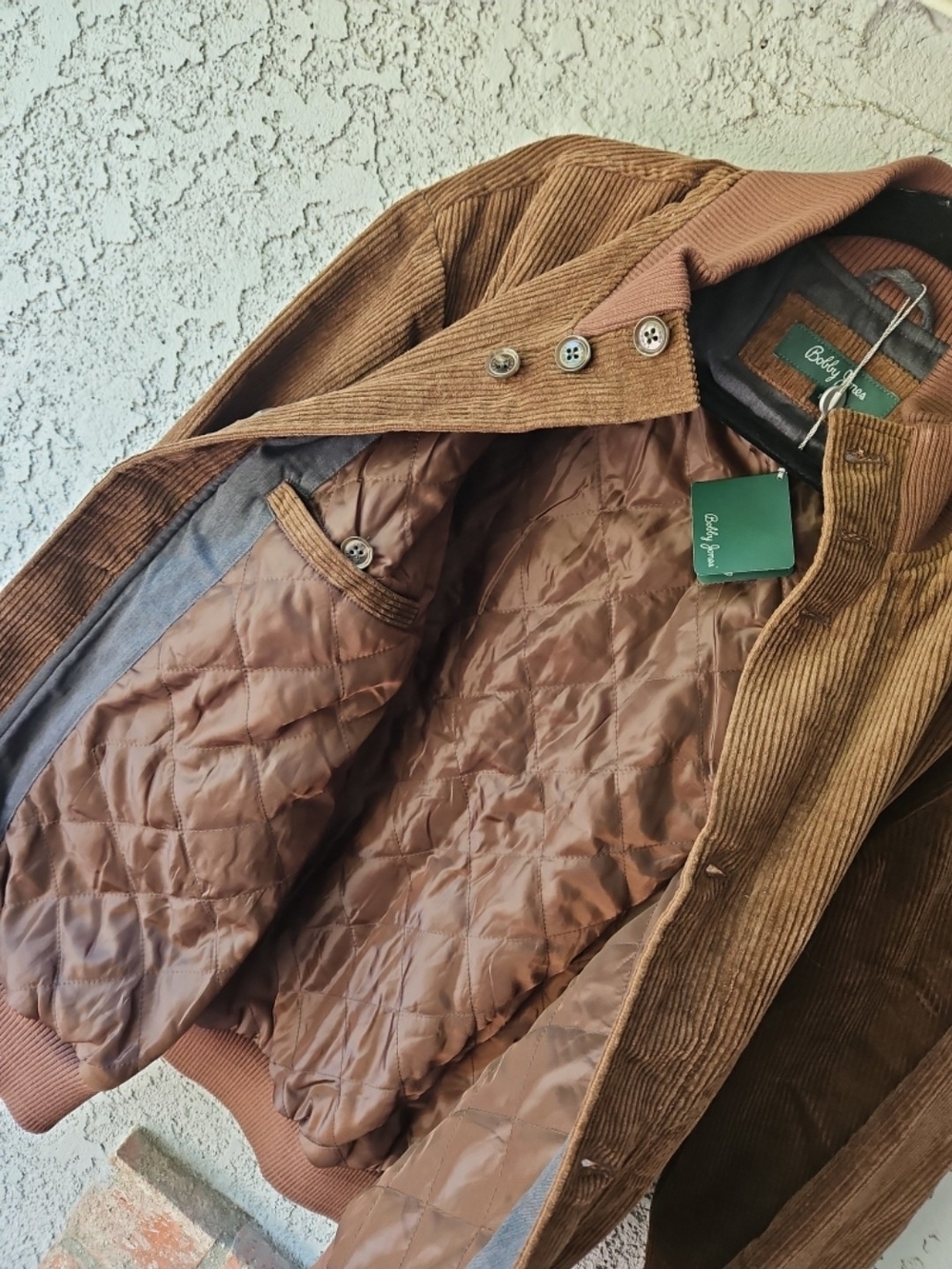 NWT Bobby Jones Vardon Corduroy Bomber Jacket size Large - Picture 7 of 8